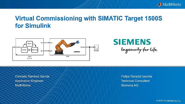 Learn how to use a digital twin of your machine to test the control algorithm on your PLC in real time, and see how virtual commissioning takes place with the help of a Siemens S7 PLC.