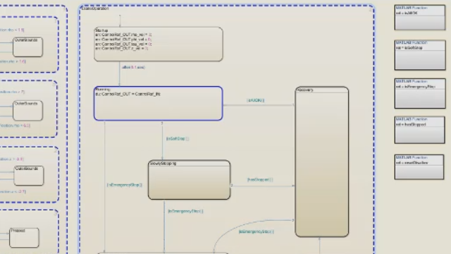 Adding supervisory control (safety logic) for detecting and reacting to crane failures. Illustrates the benefit of having a virtual model for injecting and studying hardware failures in the machine.