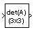 Determinant of 3x3 Matrix block