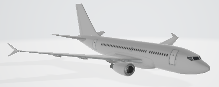 3-D Model of an aircraft