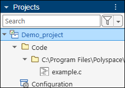 Project with source files