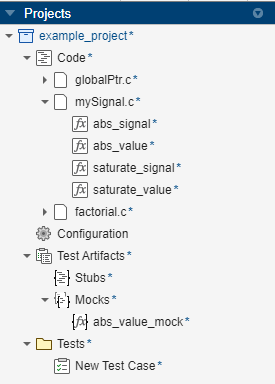 Polyspace project structure