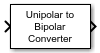 Unipolar to Bipolar Converter block