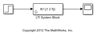 Simulación de modelos LTI en Simulink