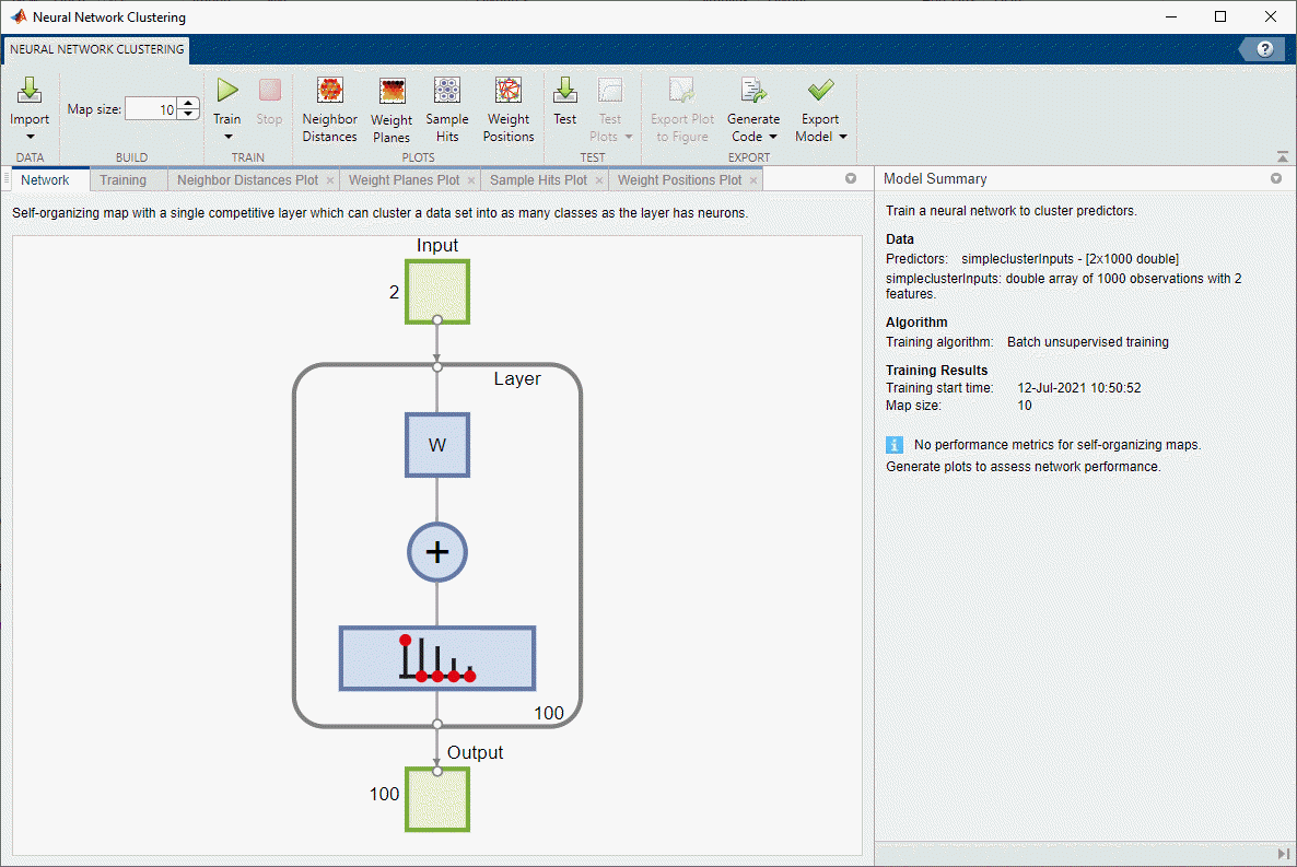 Neural Net Clustering app