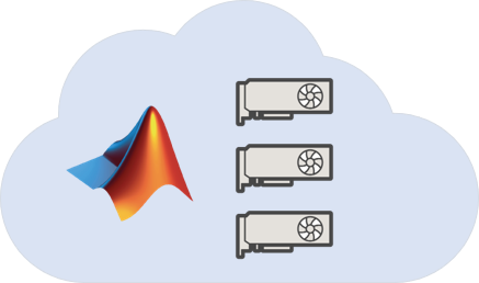 A schematic of GPUs in the cloud