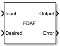 Frequency-Domain Adaptive Filter block