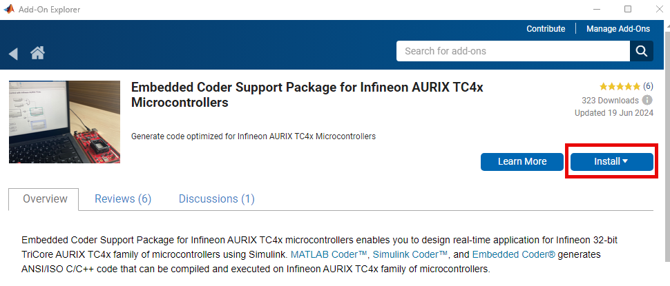 Install Infineon Aurix TC4x spkg
