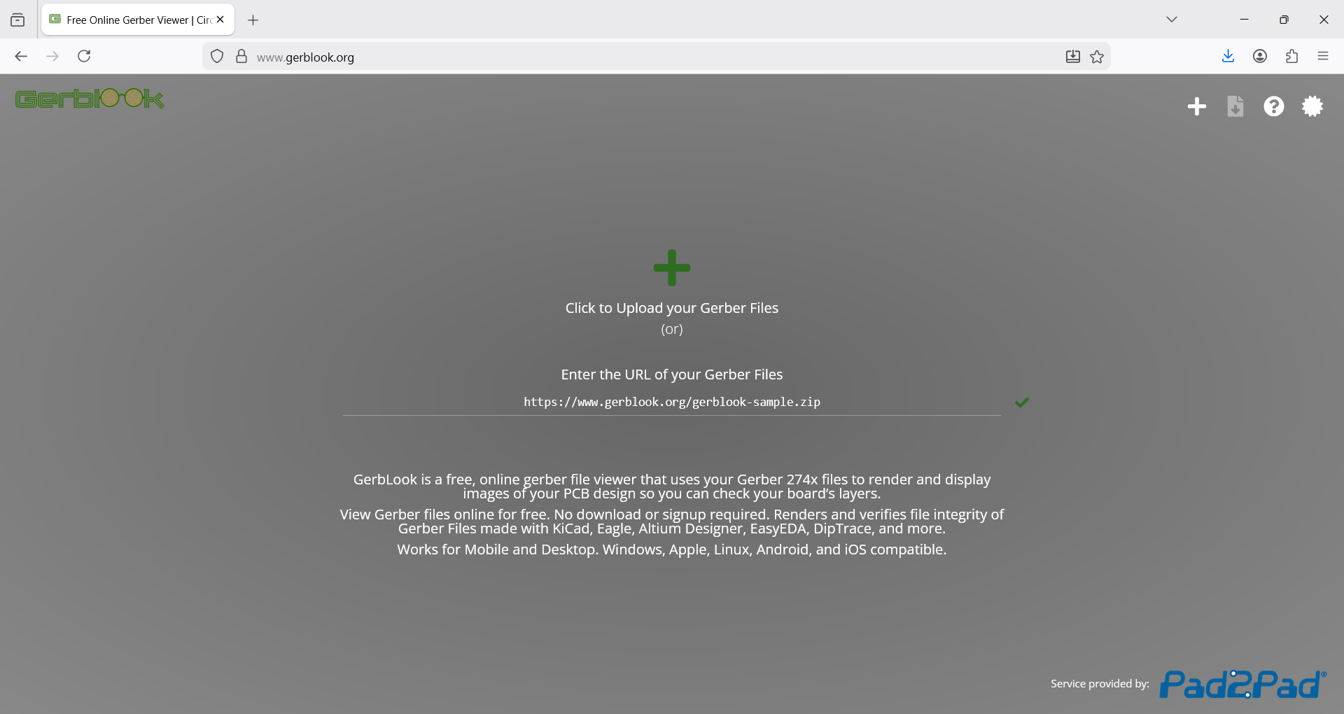 Online gerblook gerber viewer.