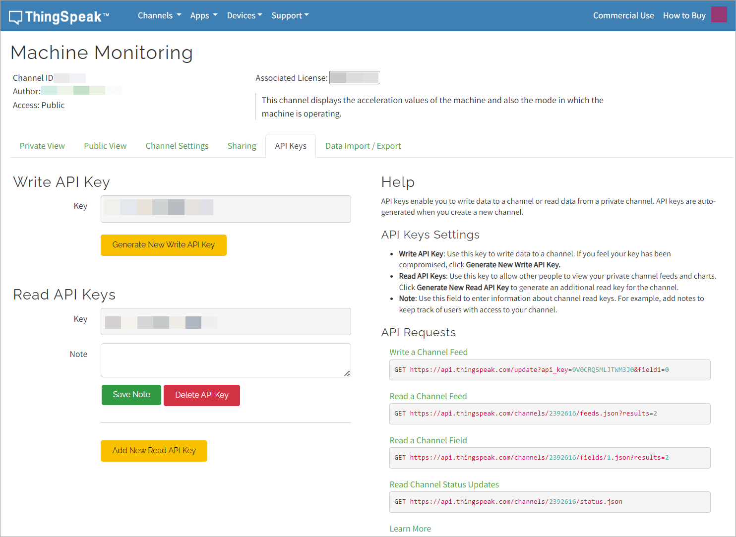 Figure shows how to get the API keys.