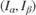 $({I_\alpha },{I_\beta })$