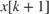$x[k+1]$