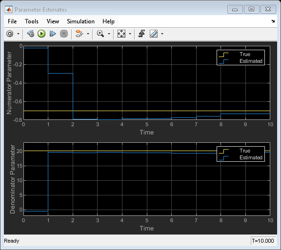 Parameter and State Estimation in Simulink Using Particle Filter Block