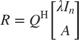 $R=Q^\mathrm{H}\left[\begin{array}{c}\lambda I_n\\A\end{array}\right]$