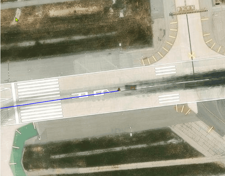 Flight trajectory departing from LA International airport.
