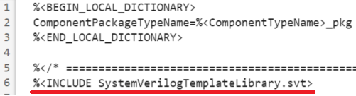 Include SystemVerilogTemplateLibrary.svt