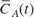 $\bar{C}_A(t)$