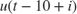 $u(t-10+i)$