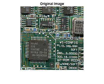 Figure contains an axes object. The hidden axes object with title Original Image contains an object of type image.