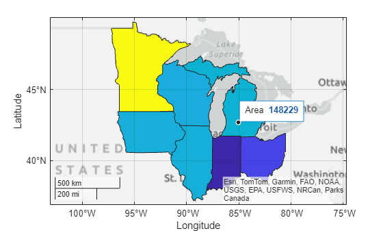 Figure contains an axes object with type geoaxes. The geoaxes object contains an object of type polygon.