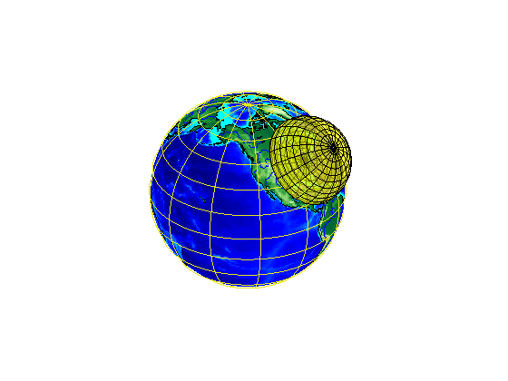 Plotting a 3-D Dome as a Mesh over a Globe
