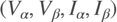 $({V_\alpha },{V_\beta },{I_\alpha },{I_\beta })$