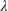 $\lambda$