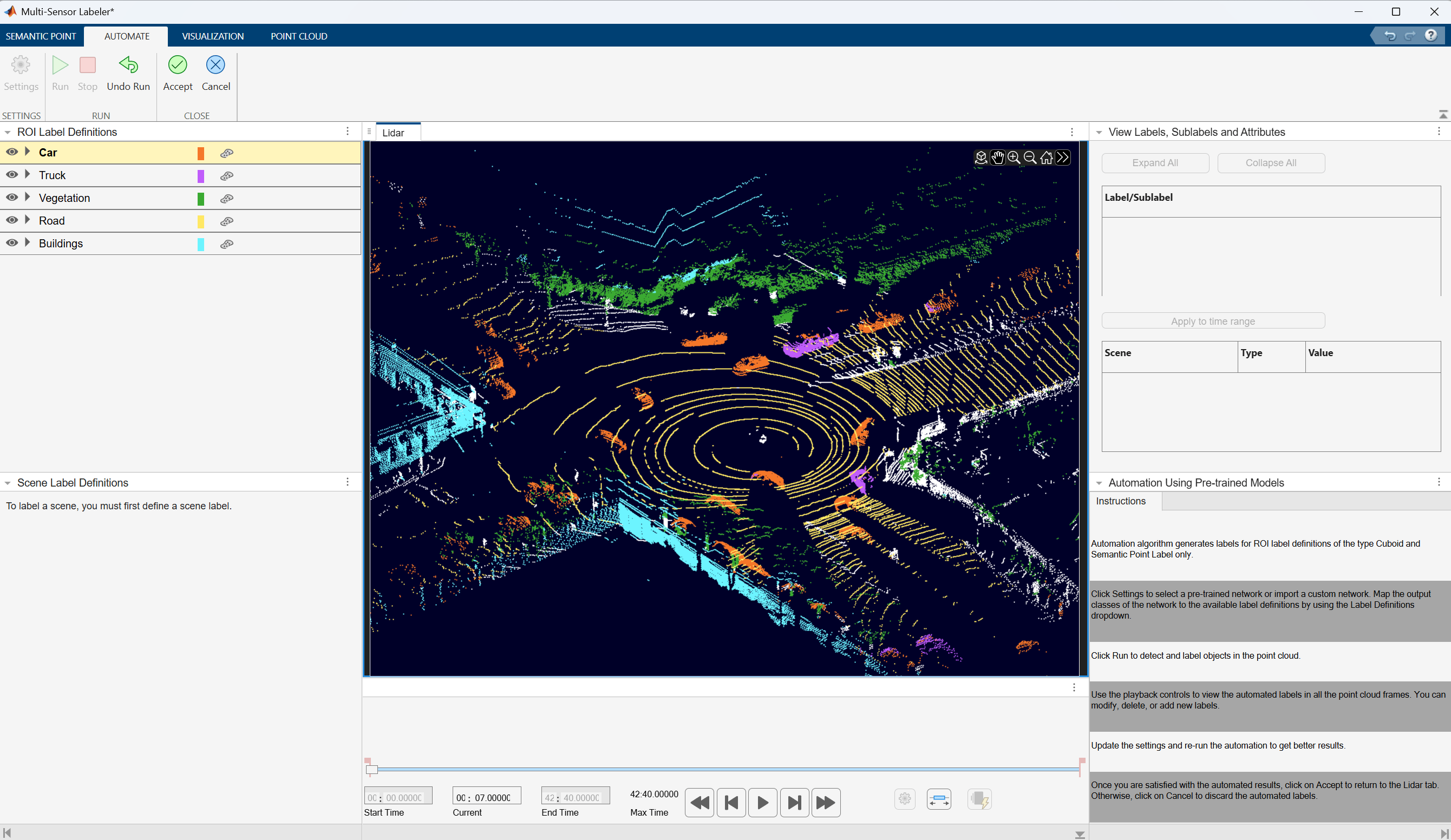 Automate Ground Truth Labeling for Point Cloud Using Pretrained Deep Learning Model