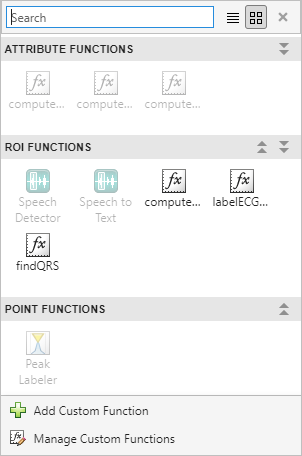 Autolabeling function pane in Signal Labeler.