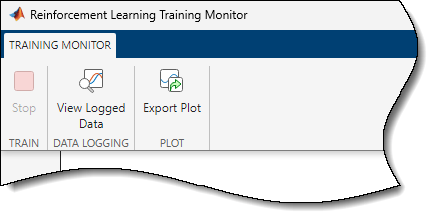 Training Monitor toolbar with View Logged Data button in the Data Logging section