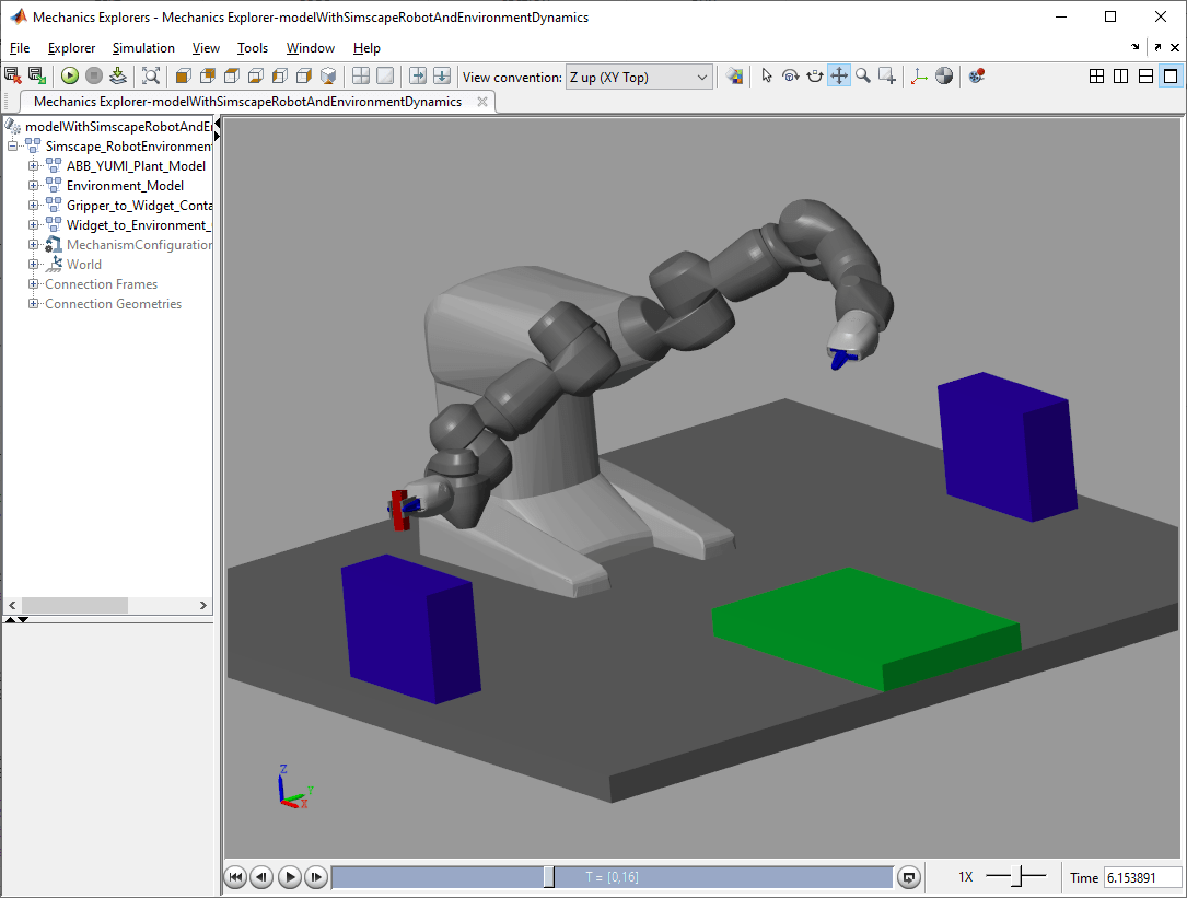 Modelar y controlar un brazo de manipulador con robótica y Simscape