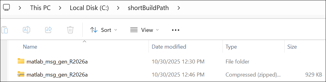Generated shareable ROS 2 custom message package folder