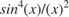 $sin^4(x)/(x)^2$