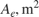 $A_e, \rm{m^2}$