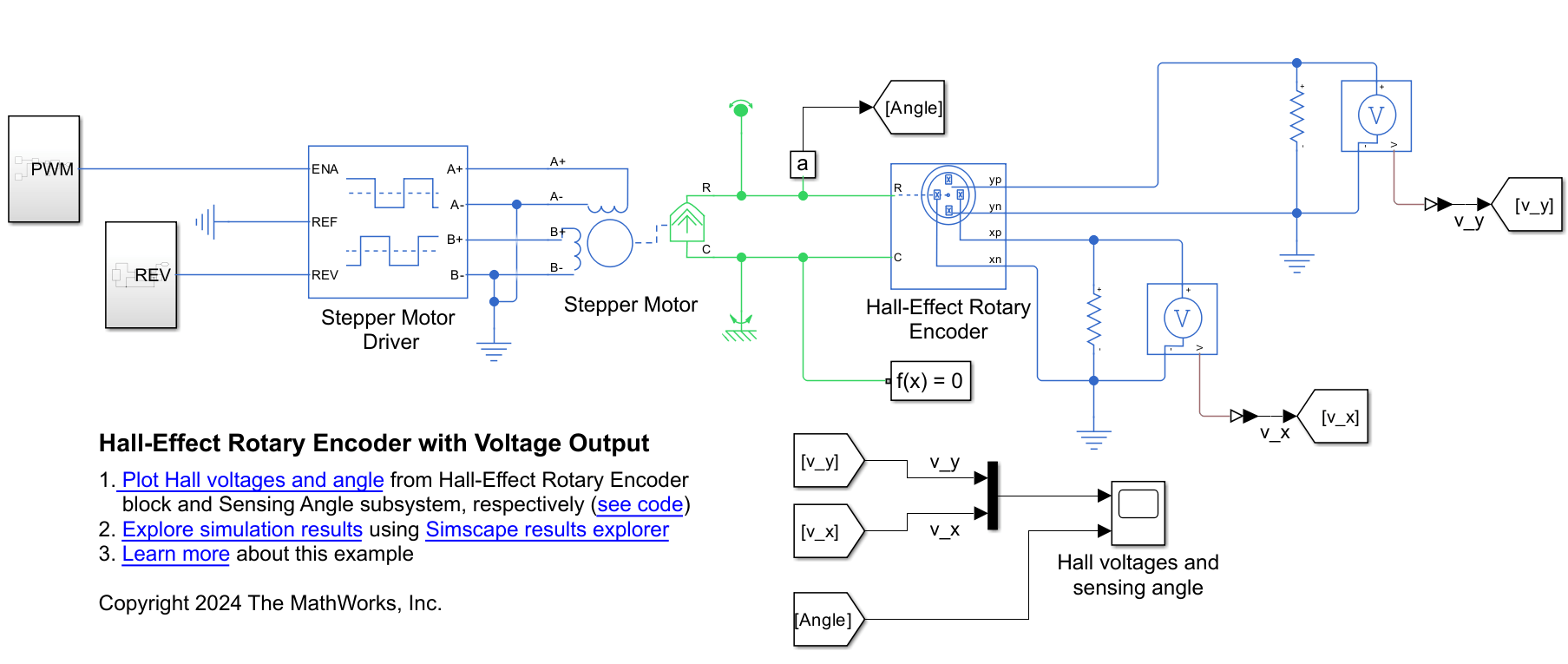 Sense Stepper Motor Angle Using Hall-Effect Encoder