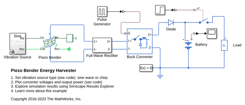 Piezo Bender Energy Harvester
