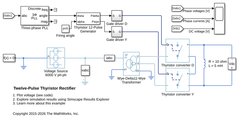 Twelve-Pulse Thyristor Rectifier