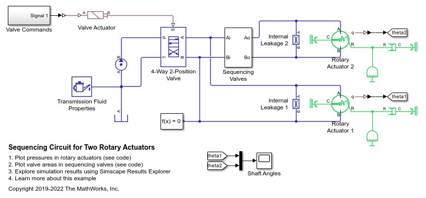 Sequencing Circuit for Two Rotary Actuators