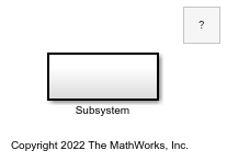 Example model that contains an atomic subsystem