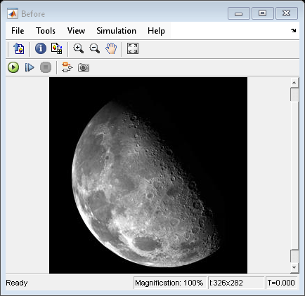 Figure Before contains an axes object and other objects of type uiflowcontainer, uimenu, uitoolbar. The hidden axes object contains an object of type image.