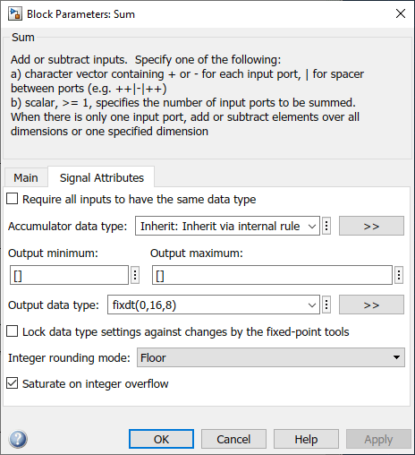 Collect Saturation On Integer Overflow Erage Matlab Simulink Mathworks España