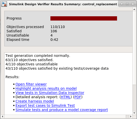 Generate Tests for Model Block Component by Using Default Simulation