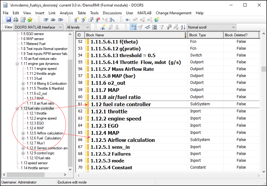 The surrogate module in DOORS