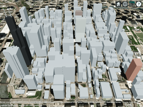Site Viewer with buildings