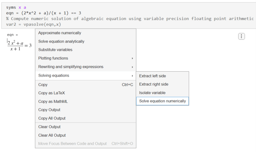 matlab symbolic toolbox solve