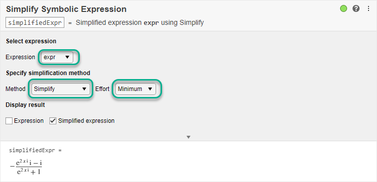 matlab symbolic toolbox example