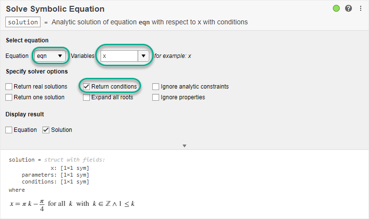 matlab symbolic toolbox solve