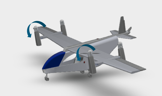 Tilt rotor UAV