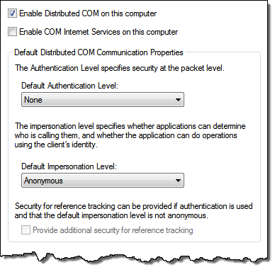 Default properties settings