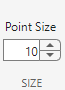 Point size parameter
